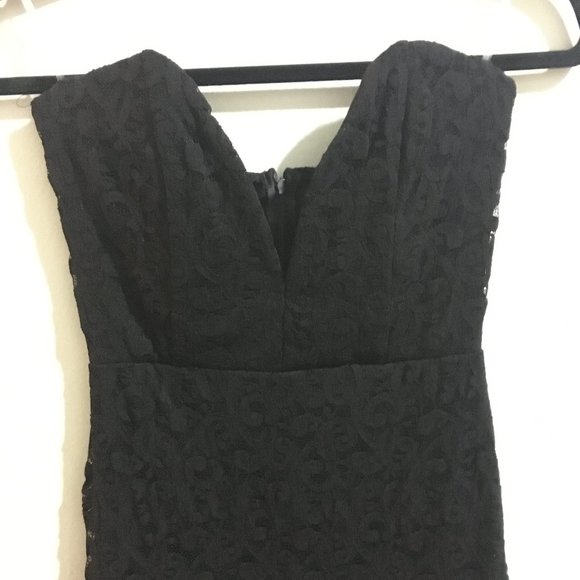 Black Lace Strapless Dress - Item#18 - Picture 7 of 8